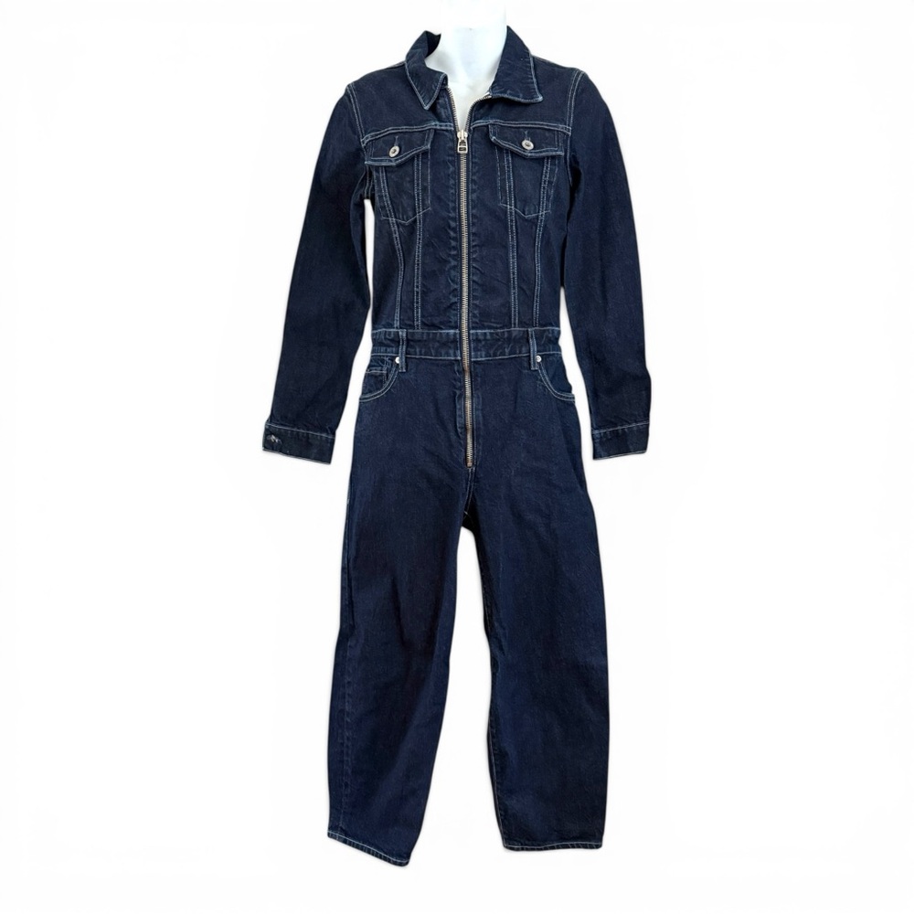 Levi’s made and crafted Lock & Stock full zip western denim jumpsuit small EUC